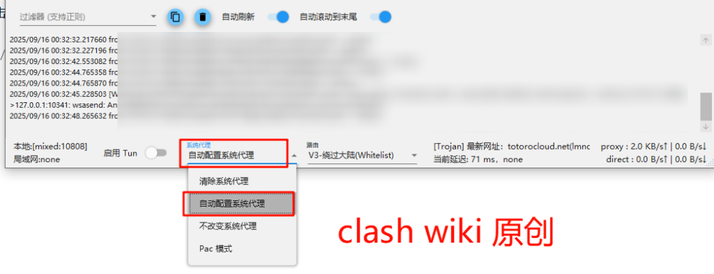 开启 v2rayN 系统代理