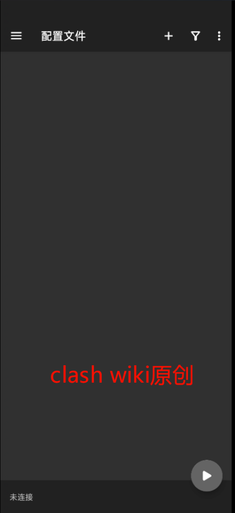 v2rayNG 软件主界面